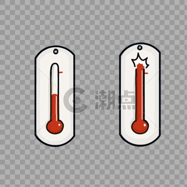 温度计高温爆表图片素材免费下载