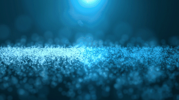 蓝色粒子光斑动画GIF图片素材免费下载
