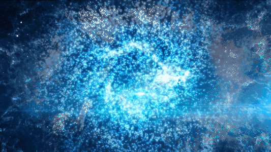 蓝色粒子漩涡动画GIF图片素材免费下载