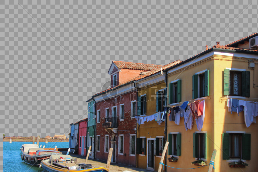 威尼斯彩色岛图片素材免费下载