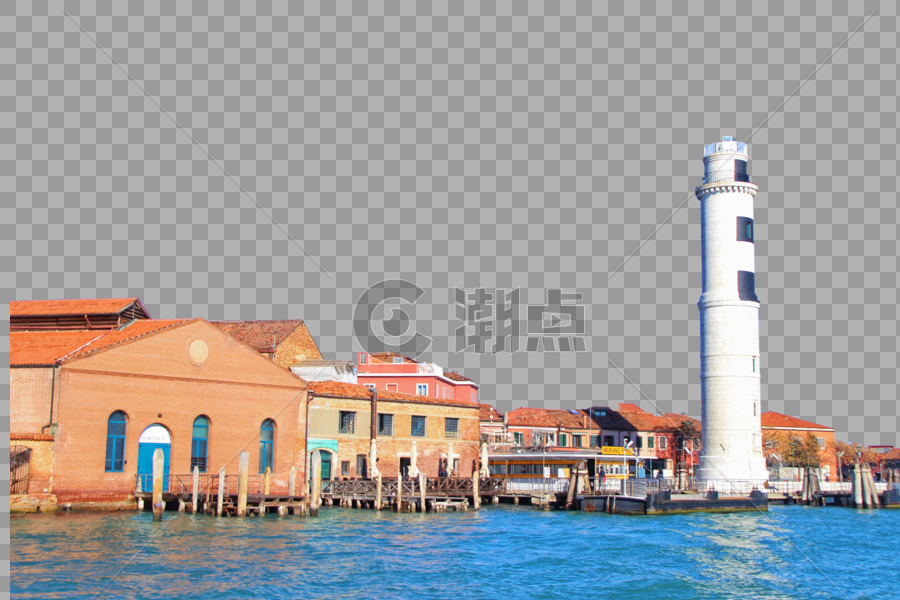 威尼斯穆拉诺岛灯塔图片素材免费下载