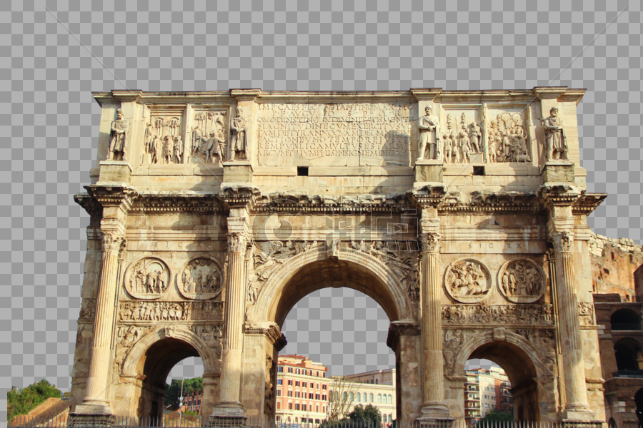 古罗马凯旋门遗址图片素材免费下载