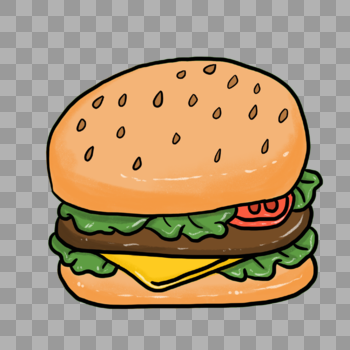 高热量食品汉堡图片素材免费下载