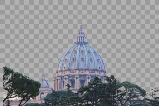 梵蒂冈博物馆教堂圆顶图片素材免费下载