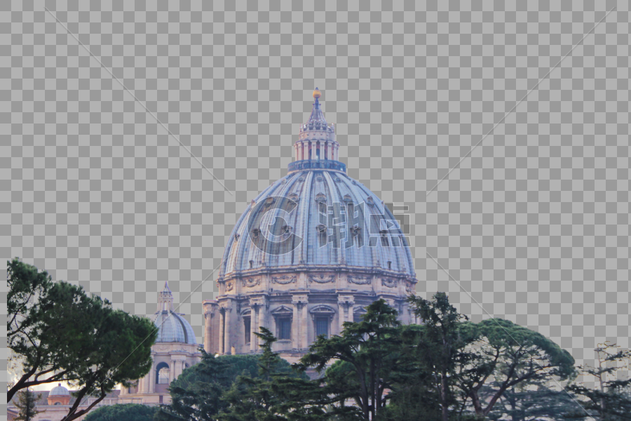梵蒂冈博物馆教堂圆顶图片素材免费下载