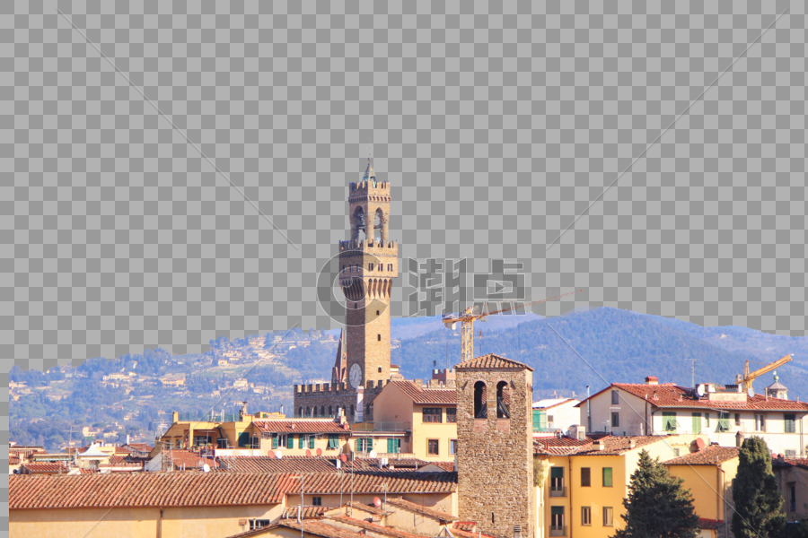意大利佛罗伦萨市政厅钟楼图片素材免费下载