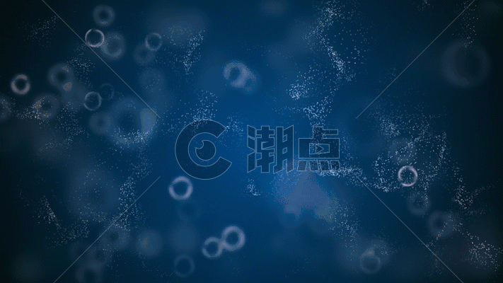 蓝色粒子气泡动画GIF图片素材免费下载