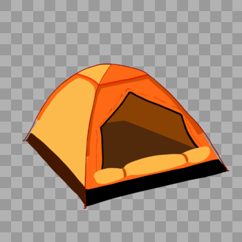 橘色帐篷图片素材免费下载