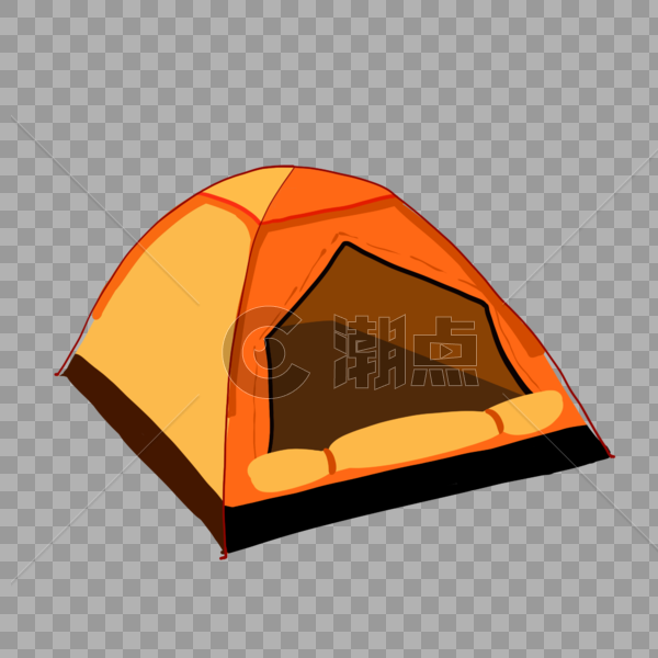 橘色帐篷图片素材免费下载