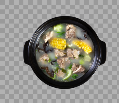 砂锅玉米排骨汤图片素材免费下载
