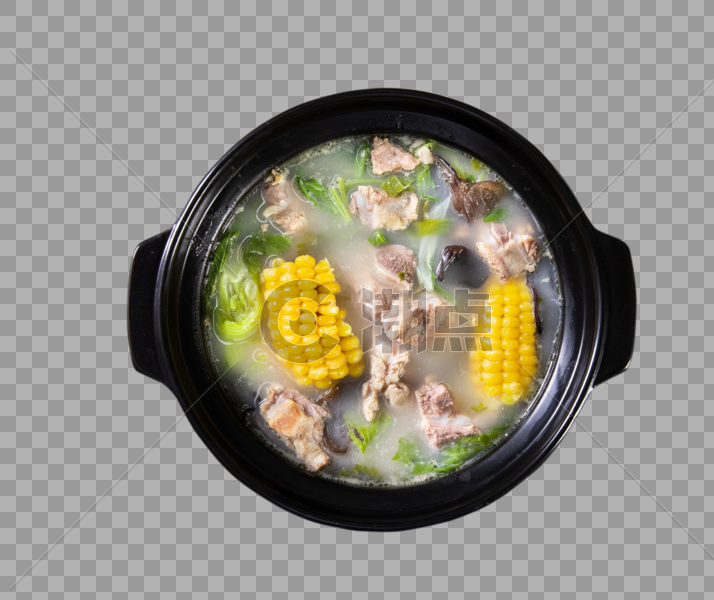 砂锅玉米排骨汤图片素材免费下载