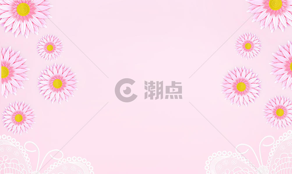 粉色菊花背景图片素材免费下载