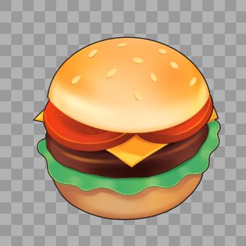 美味汉堡包图标图片素材免费下载