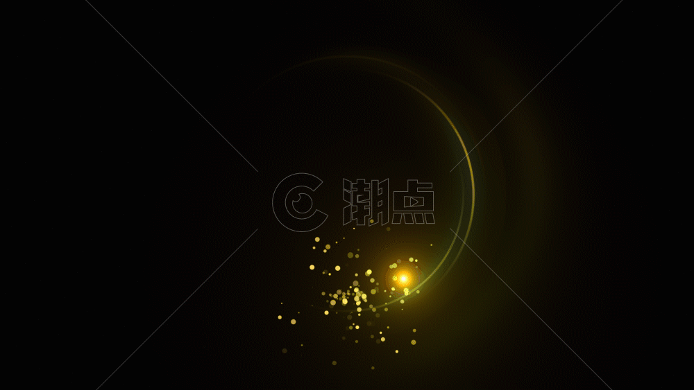 粒子光圈转场GIF图片素材免费下载
