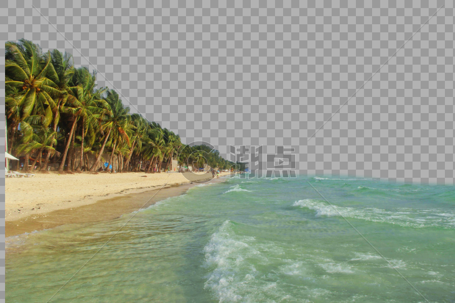 菲律宾长滩岛海滩图片素材免费下载