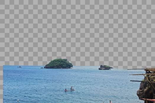 菲律宾长滩岛海上跳水图片素材免费下载