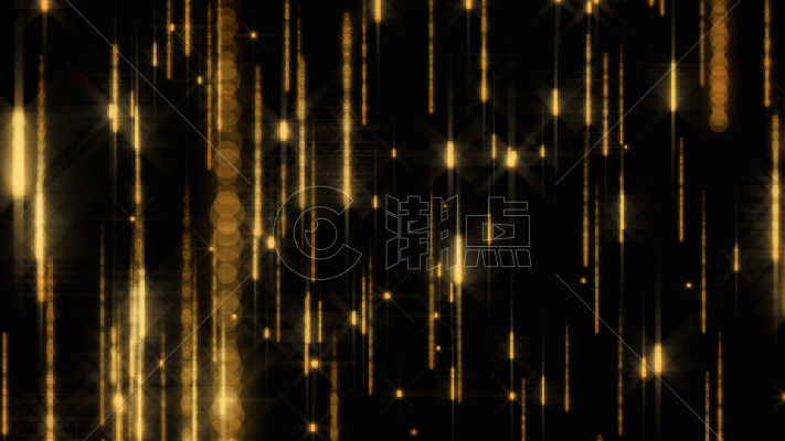 金色粒子元素GIF图片素材免费下载
