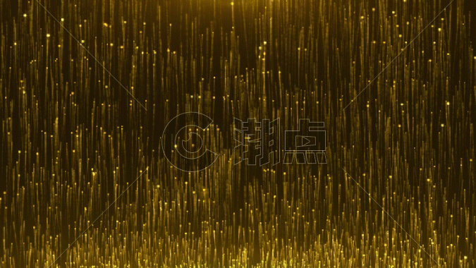 金色大气粒子特效GIF图片素材免费下载