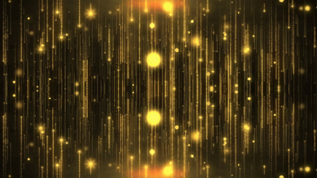 唯美的金色粒子GIF图片素材免费下载