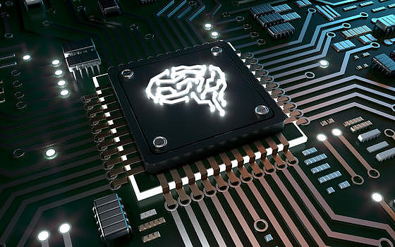 AI人脑形智能芯片图片素材免费下载