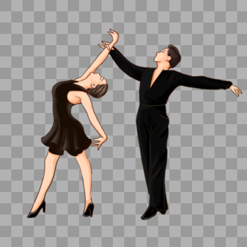 跳拉丁舞的男女图片素材免费下载