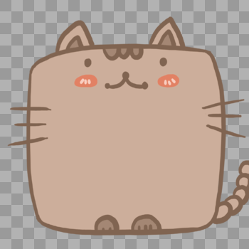 手绘动物小猫咪边框图片素材免费下载