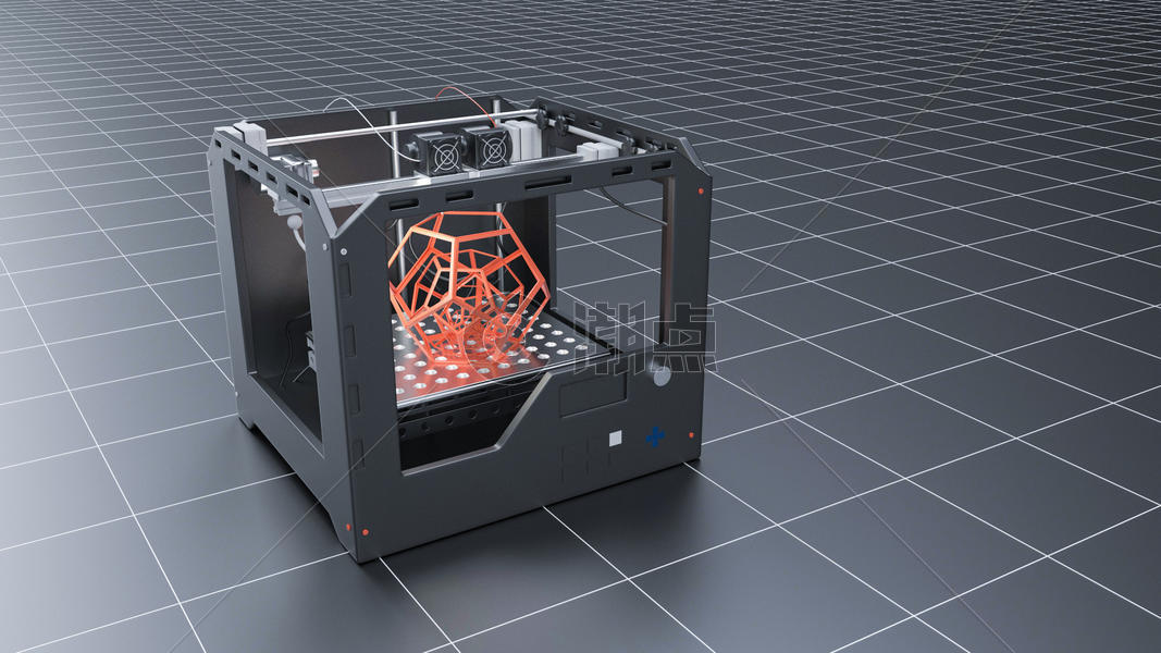 现代专业塑料3D打印机图片素材免费下载