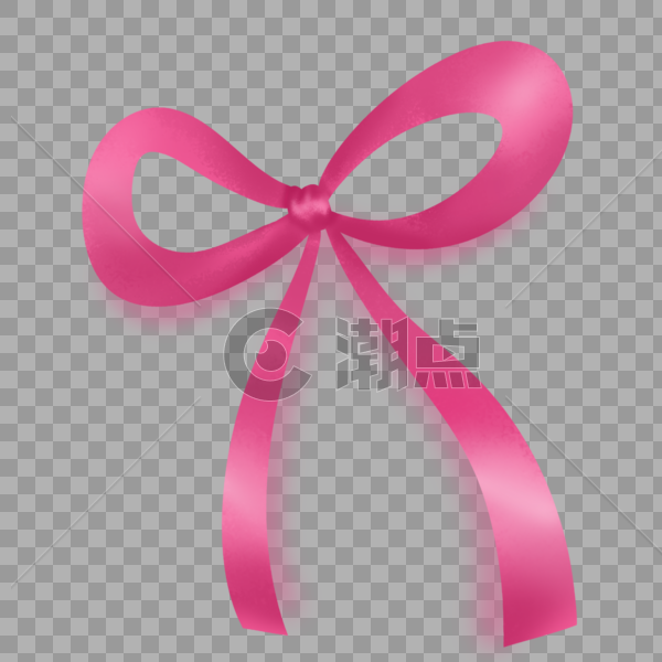 粉红色蝴蝶结彩带图片素材免费下载