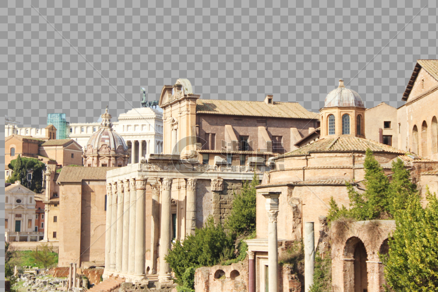 古罗马遗址建筑群图片素材免费下载