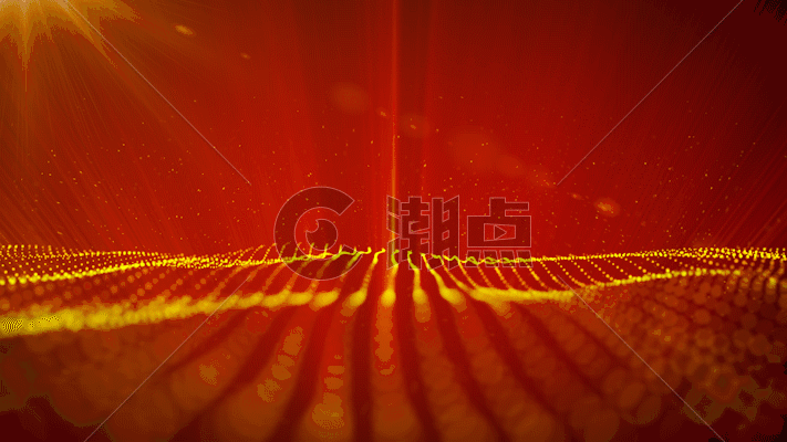 红色粒子光线动画GIF图片素材免费下载