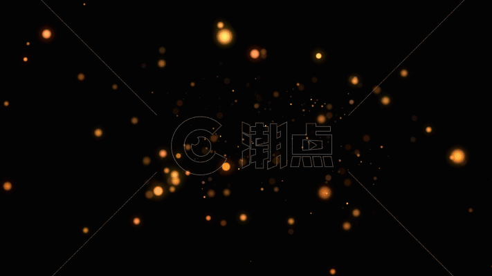 金色粒子颗粒动画GIF图片素材免费下载