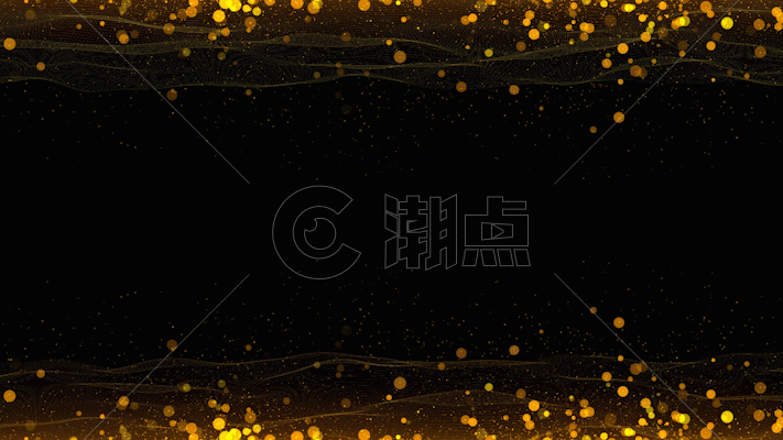 金色线粒子动画GIF图片素材免费下载