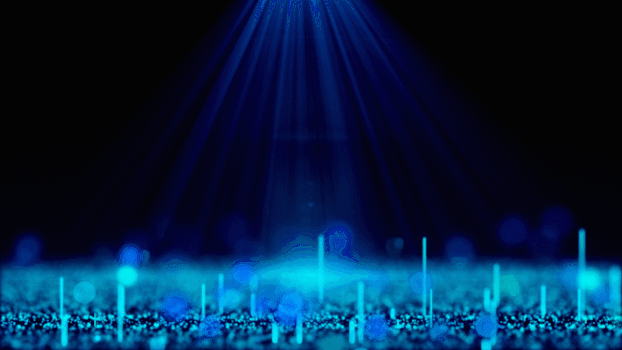 蓝色粒子光线上升动画GIF图片素材免费下载
