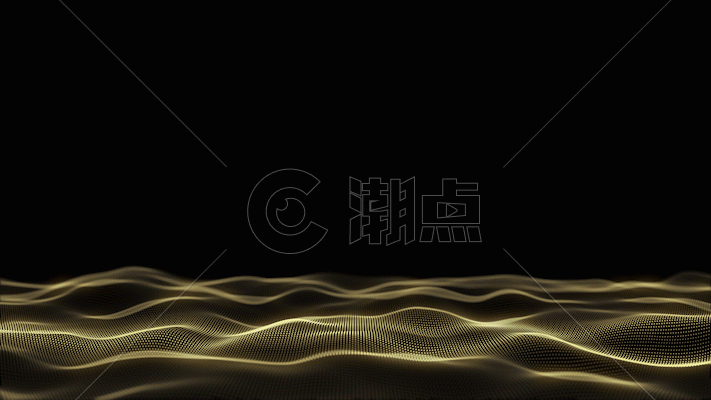 粒子海平面动画GIF图片素材免费下载