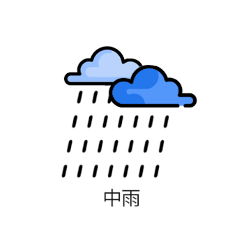中雨图标GIF图片素材免费下载