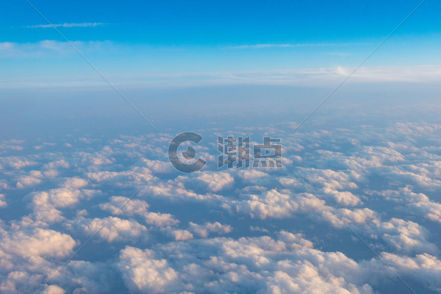 机上拍蓝天白云的天空3图片素材免费下载
