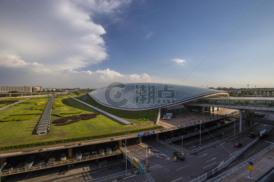 首都机场的外景图片素材免费下载