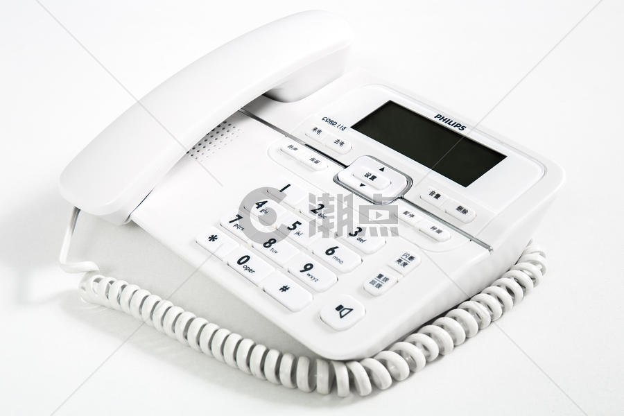 白色的座机电话图片素材免费下载