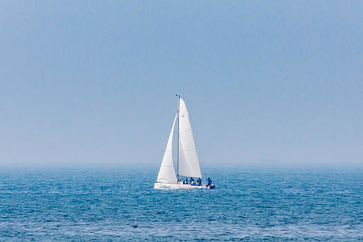青岛海帆船图片素材免费下载
