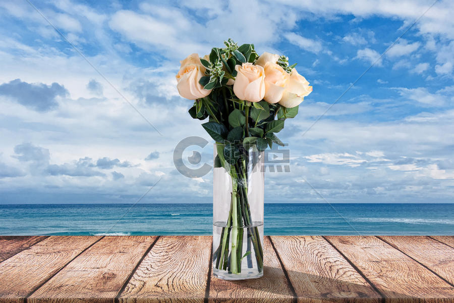 海边 花瓶图片素材免费下载