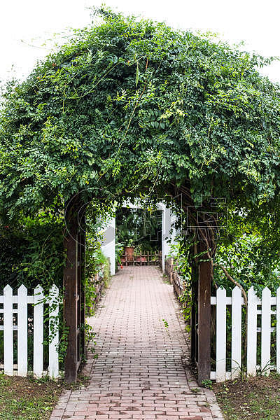 园艺绿植拱门花园图片素材免费下载
