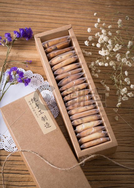 饼干点心  零食 甜品 手工包装  包装盒甜品包装图片素材免费下载