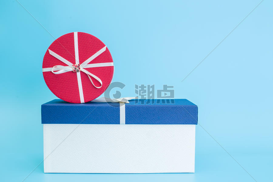 清新文艺圆形长方形礼盒图片素材免费下载