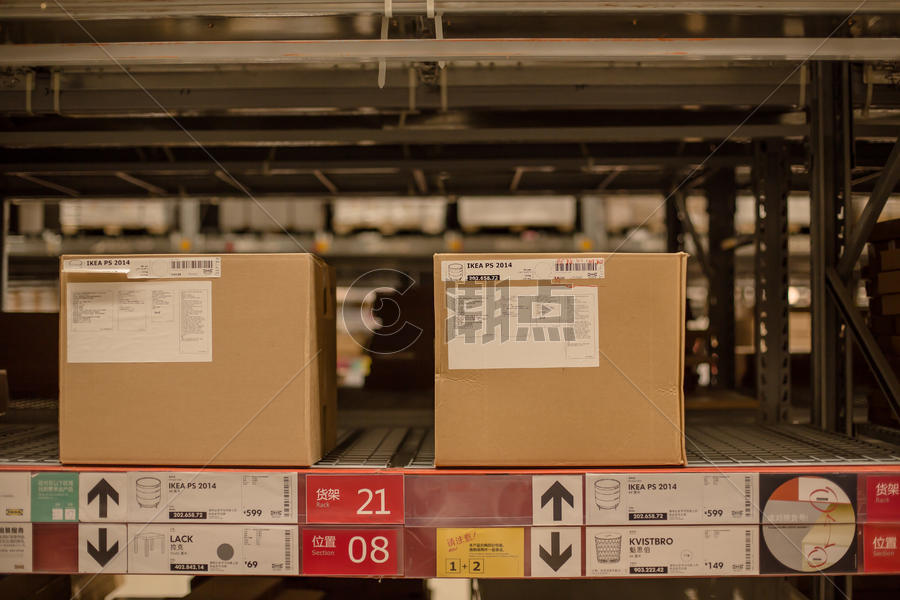 仓库货架购物节包装盒图片素材免费下载