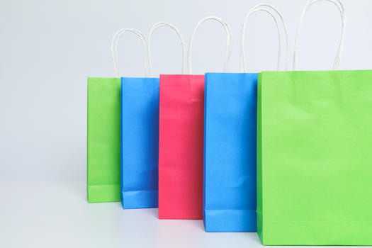 多色购物袋电商素材图片素材免费下载