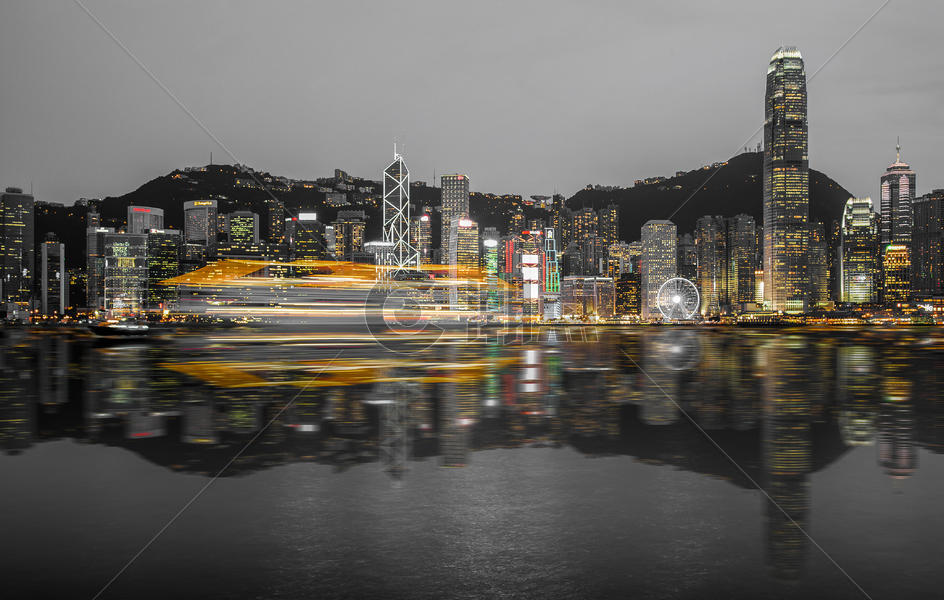 夜幕.香港图片素材免费下载