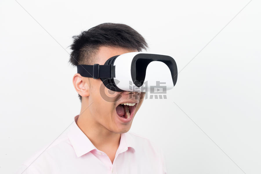 虚拟现实VR体验表情图片素材免费下载