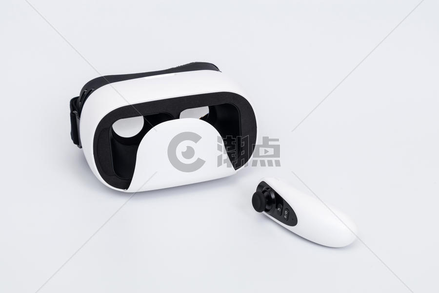 白色VR眼镜遥控器产品图图片素材免费下载