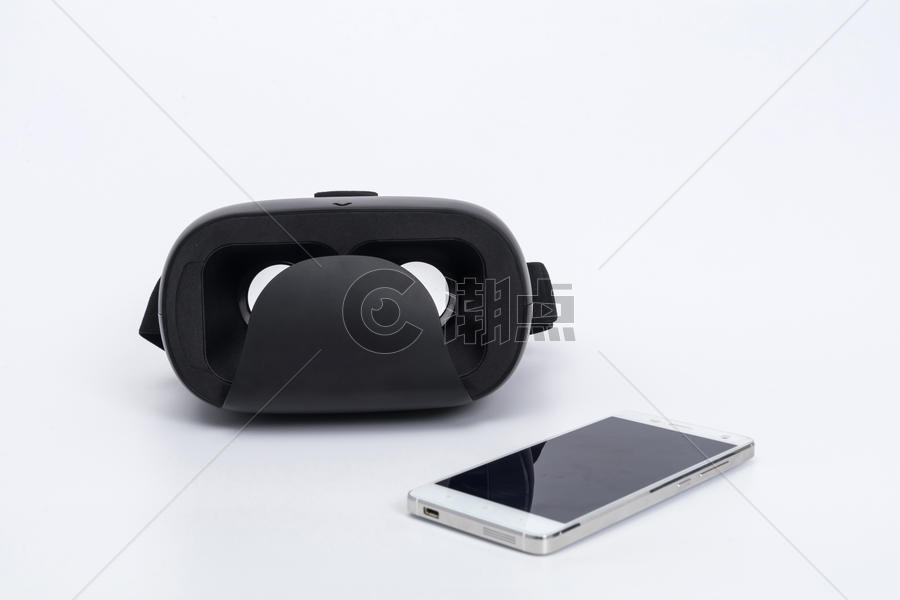 黑色VR眼镜正面图图片素材免费下载