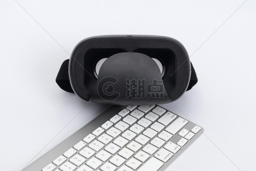 黑色VR眼镜键盘组合图图片素材免费下载